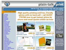 Tablet Screenshot of plaintalkprint.com